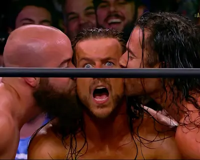 Adam Cole shocked face meme template
