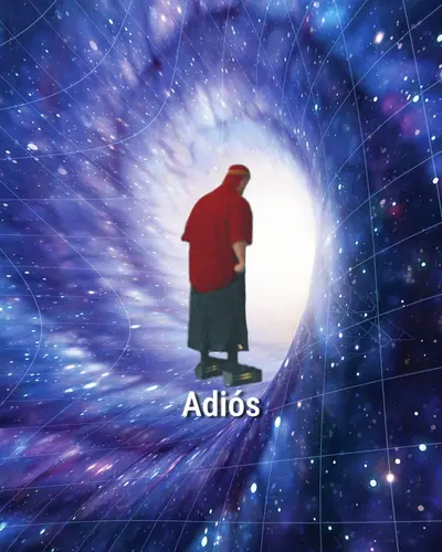Adios wormhole meme template