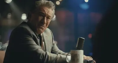 And you're laughing? Robert De Niro meme template