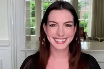 Anne Hathaway HR lady meme template