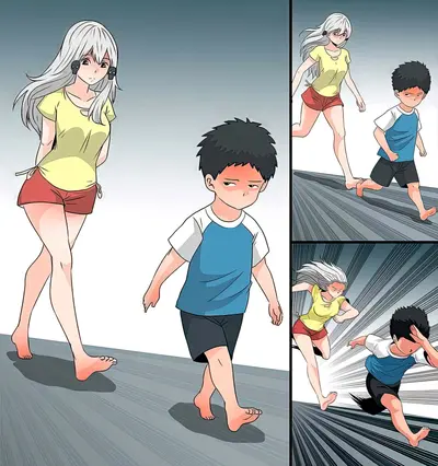 Ara ara boy chase meme template