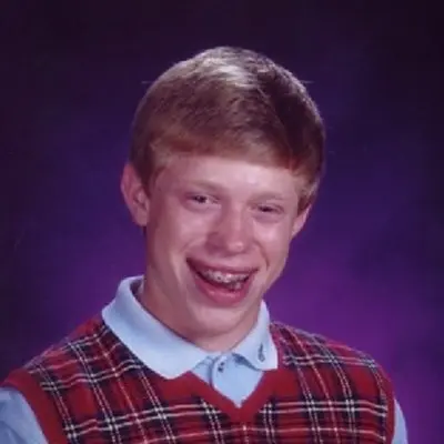 Bad Luck Brian meme template