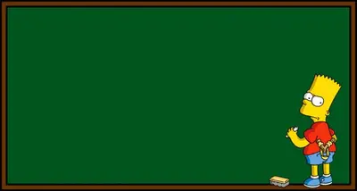 Bart Simpson - chalkboard meme template