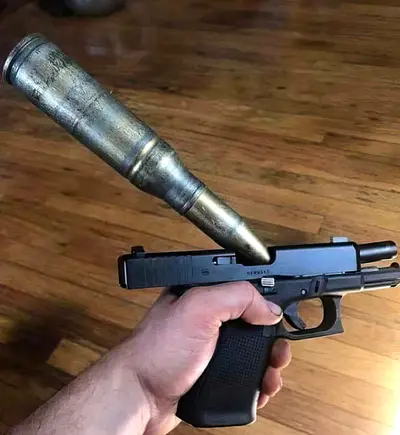 Big bullet small gun meme template