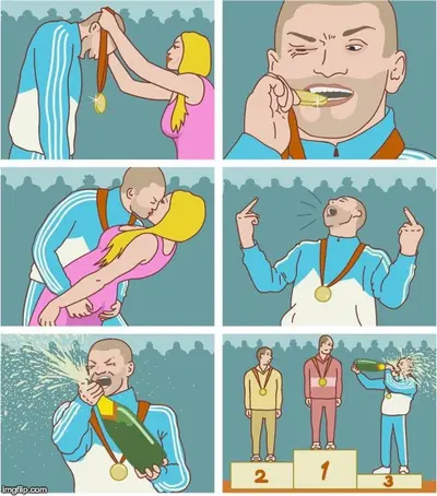 Bronze Medal meme template