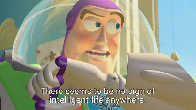 Buzz Lightyear No Intelligence meme template