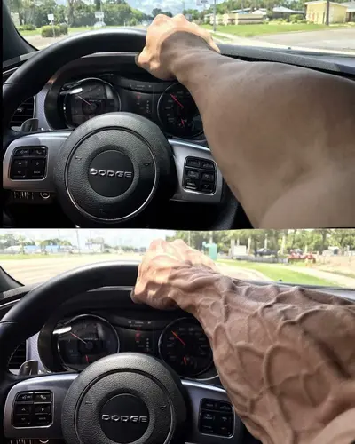 Chad driver arm meme template