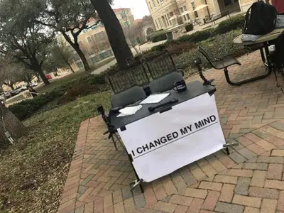 Change my mind i changed my mind empty template vertical steven crowder, campus sign meme template