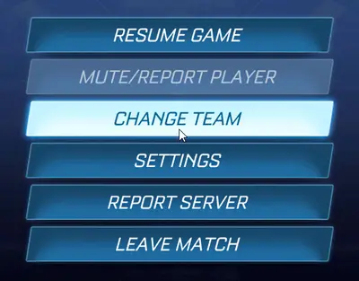Change Team Rocket League meme template