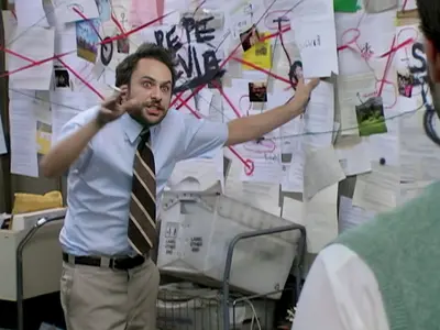 Charlie conspiracy board meme template