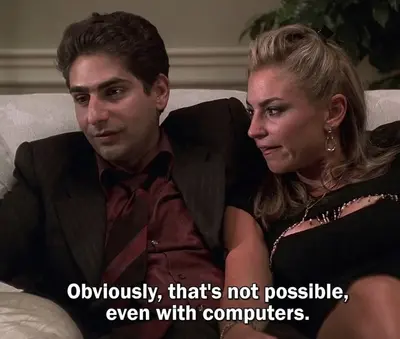 Chris Moltisanti That's Not Possible meme template