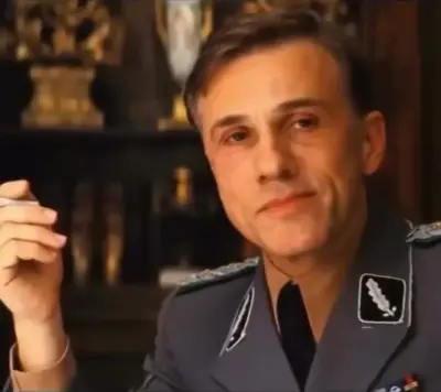 Christopher Waltz and Sydney Sweeney meme template