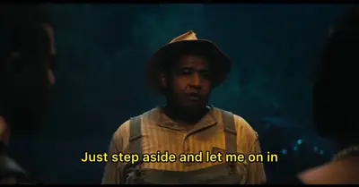Cornbread (Sinners) just step aside and let me on in meme template