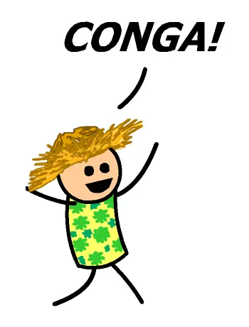 Cyanide and Happiness conga meme template