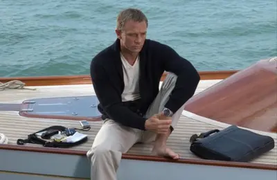 Daniel Craig contemplating meme template