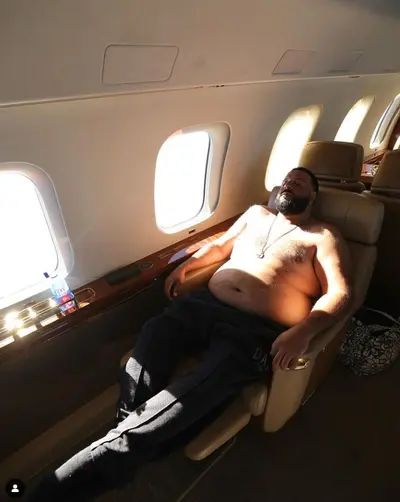 DJ Khaled on a plane meme template
