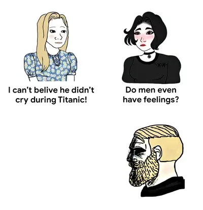 Do men even have feelings meme template