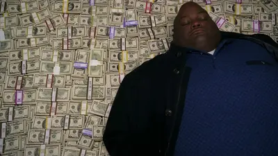 Dollars money bucks fat black sleep meme template