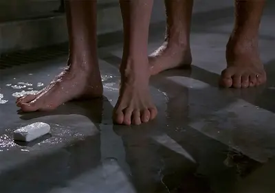 Don't drop the soap meme template
