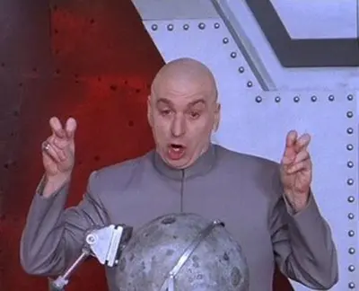 Dr Evil Laser meme template