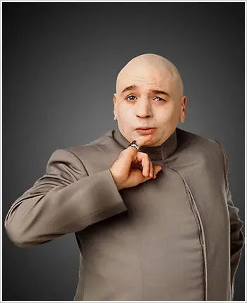 Dr Evil meme template