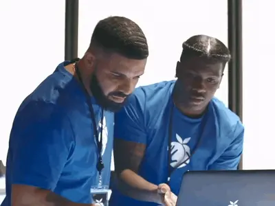 Drake and Lil Yachty Computer meme template