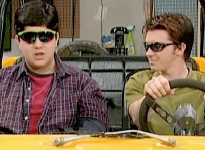 Drake & Josh in the car meme template