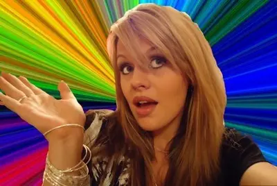 Dumb Blonde meme template