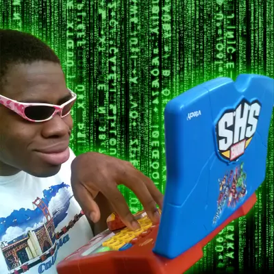 Dumb hackerman meme template
