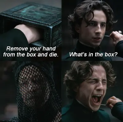 Dune 2021 box meme template