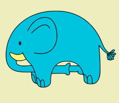 Elephant sucking itself meme template