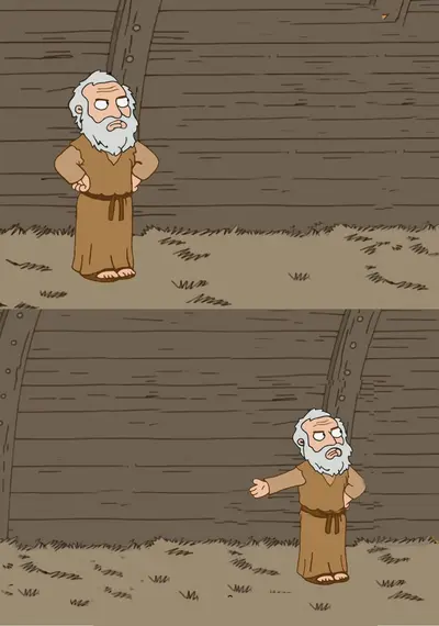 Family Guy Noah confused meme template