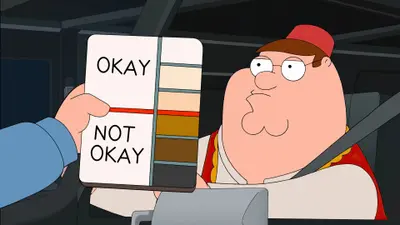 Family guy the griffin okay not okay meme template
