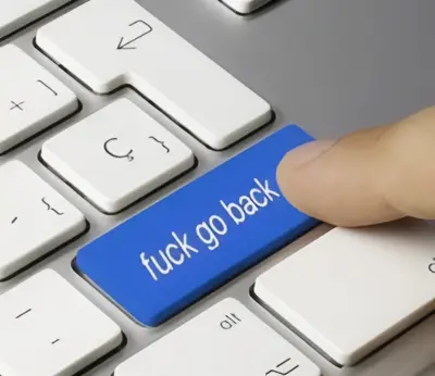 Fuck go back keyboard meme template