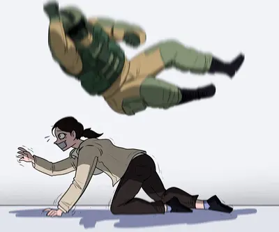Fuze elbow drop hostage meme template