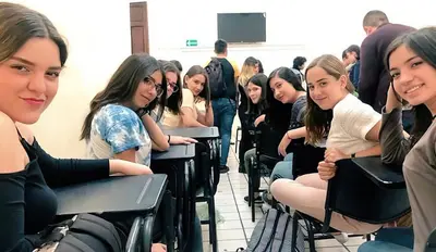 Girls in class staring meme template