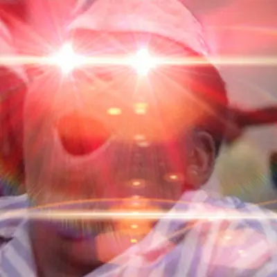 Good Burger laser eyes meme template