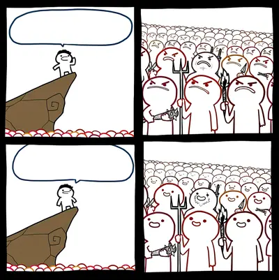 Grafo crowd reaction meme template