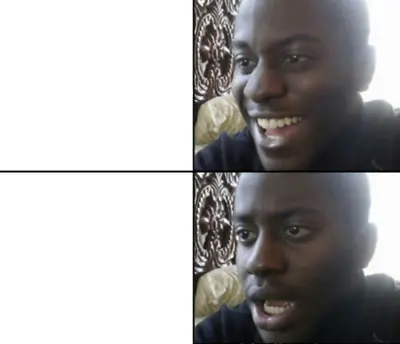 Happy / Shock meme template