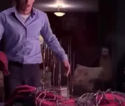 Harry Osborn uncovering Spider-Man's identity meme template