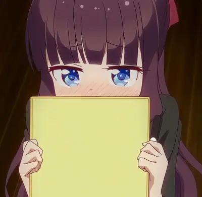 Hifumi holding sign meme template