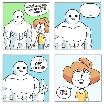 I do one pushup meme template