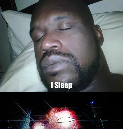 I sleep real shit meme template
