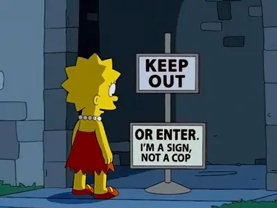 I'm a sign not a cop meme template
