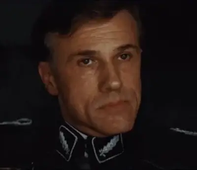 Inglorious Bastards "Are you not?" Christopher Walz meme template