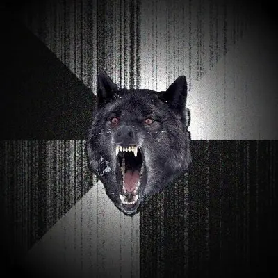 Insanity Wolf meme template