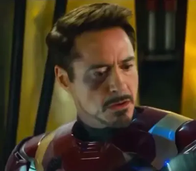 Iron Man defeated meme template