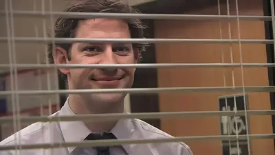 Jim creeping (The Office) meme template