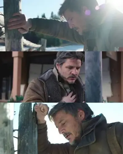 Joel Panic Attack the last of us meme template