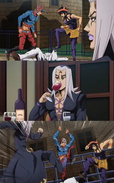 Jojo wine mom gang torture meme template
